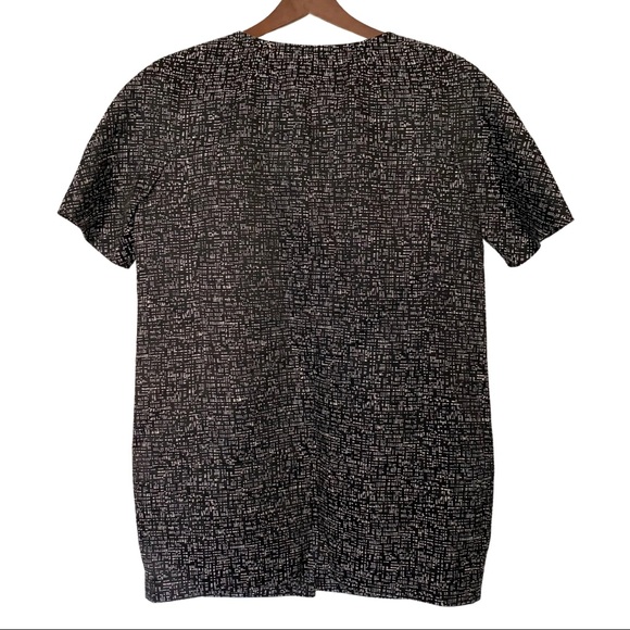 Ellen Tracy Short Sleeve Single Button Black Business Blazer - Picture 4 of 6